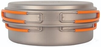 Кастрюля и крышка-сковорода из титана NZ Ti Cookware 1250 ml TS-017