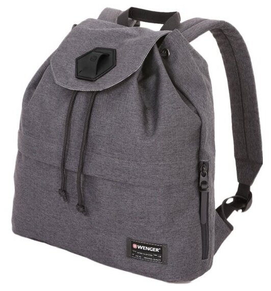 Рюкзак WENGER 5332424403 для 13' ноутбука, cерый, ткань Grey Heather/ полиэстер 600D PU, 33х13х39 см, 16 л