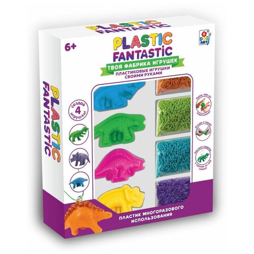 Купить Динозавры, 1Toy (набор для лепки детский, Т20216, серия Plastic Fantastic), 1 TOY