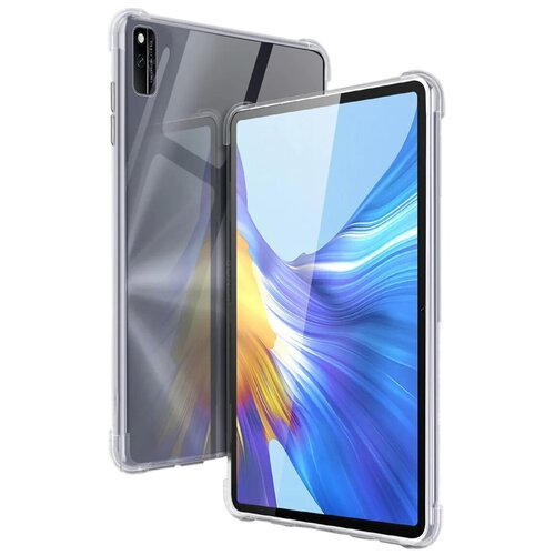 фото Чехол силиконовый противоударный для планшета huawei honor pad v6 / matepad 10.4" (2020), с усиленными углами, прозрачный zamarket