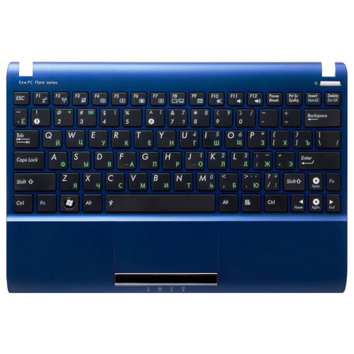 фото Клавиатура для ноутбука asus eee pc 1025c синяя топ-панель