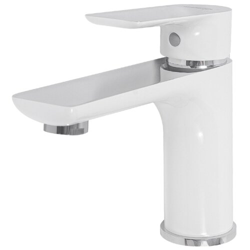 фото Cмеситель для раковины hansberge nordic h1099w white/chrome