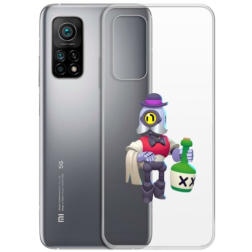 фото Чехол-накладка clear case brawl stars-барли для xiaomi mi 10t/mi 10t pro krutoff group