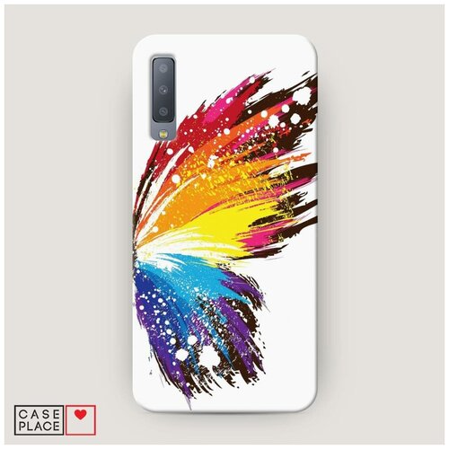 фото Чехол пластиковый samsung galaxy a7 2018 бабочка арт 2 case place