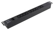 Exegate EX280860RUS Блок розеток ExeGate ServerPro PDU-19H002 Al-10C13-C14-fr, 19,1U, алюм, 10 IEC 320 C13, С14-front