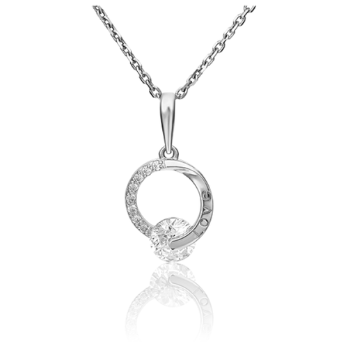 фото Platina jewelry золотая подвеска с вставками swarovski 03-3057-00-501-1120-38