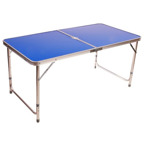 Maclay Стол туристический складной, алюминиевый, 120 х 60 х 70 см, цвет синий стол туристический складной 70 х 50 х 60 см цвет синий 3941081