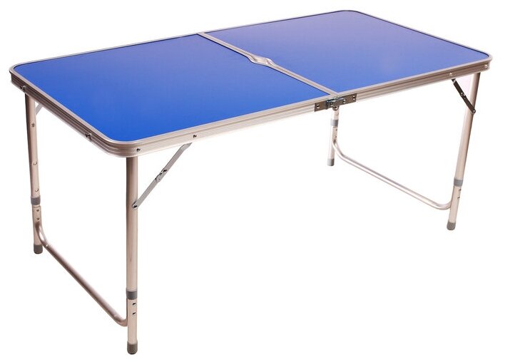 фото Maclay Стол туристический складной, алюминиевый, 120 х 60 х 70 см, цвет синий