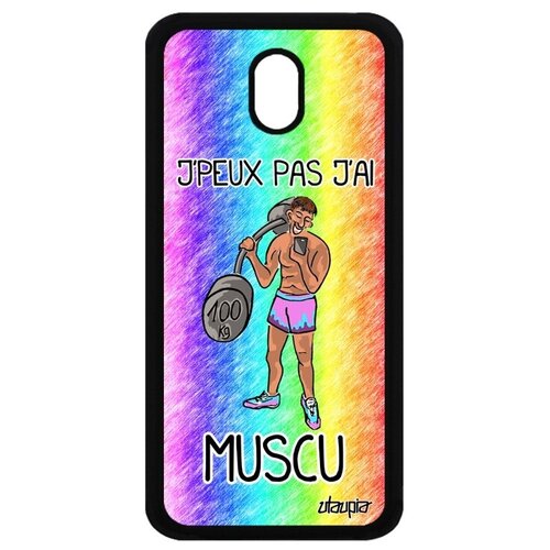 фото Противоударный чехол на мобильный // samsung galaxy j3 2017 // "не могу - у меня бодибилдинг!" спорт кроссфит, utaupia, цветной