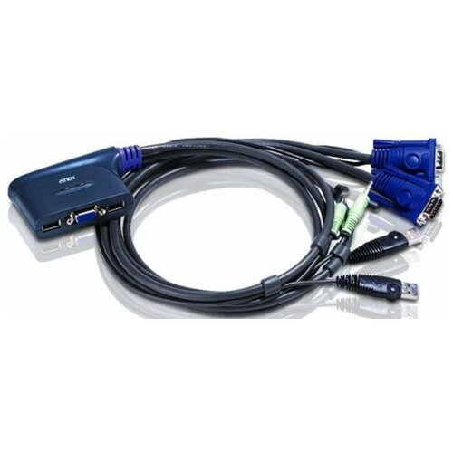 ATEN 2-Port USB VGA/Audio Cable KVM Switch (0.9m)