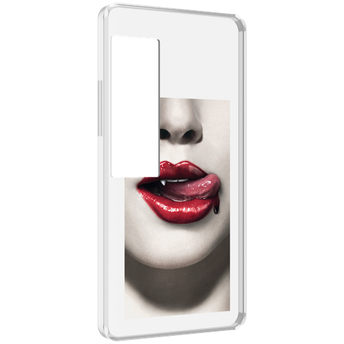 Чехол MyPads губы-вампирши для Meizu Pro 7 Plus задняя-панель-накладка-бампер чехол mypads губы вампирши для meizu m3 note задняя панель накладка бампер