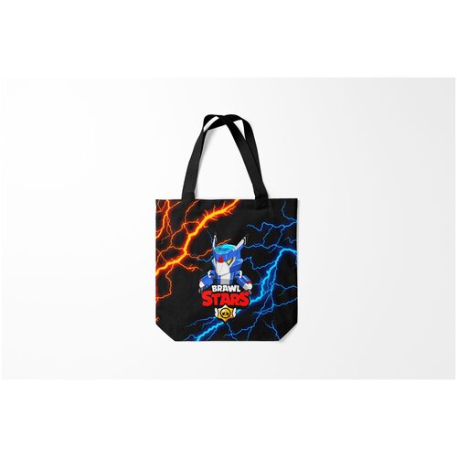 фото Сумка-шоппер / 40х40 см / геймерам / brawl stars mecha crow burnettie