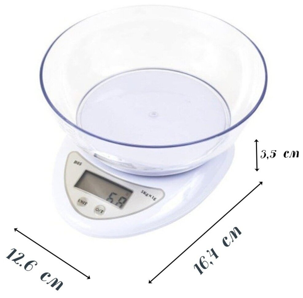 Весы кухонные электронные/кухонные весы электронные/весы для кухни с чашей - фотография № 12