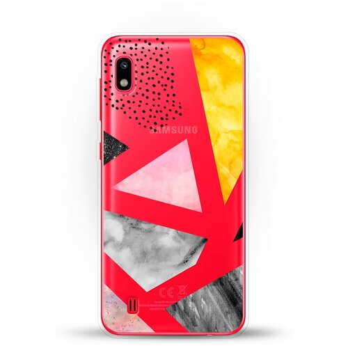 фото Силиконовый чехол мраморные треугольники на samsung galaxy a10 andy & paul
