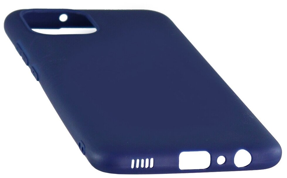 Чехол защитный TPU LuxCase для Samsung Galaxy A03, Синий, 1,1 мм - фото №3