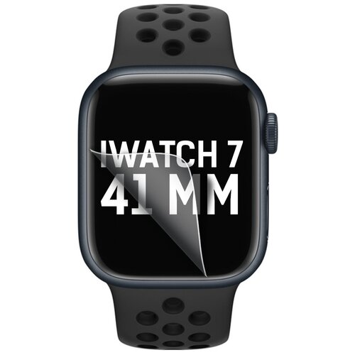 фото Пленка защитная гидрогелевая krutoff для смарт- часов apple watch 7 41mm (комплект из 2шт) krutoff group