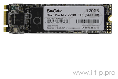 Накопитель SSD ExeGate Ex280464rus UV500MNextPro 120 Gb M.2 2280 3D TLC (sata-iii) Ex280464rus