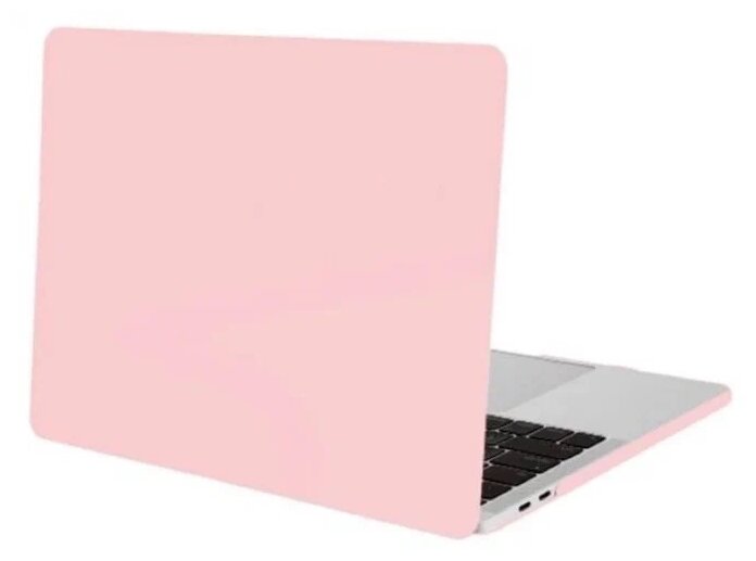 Чехол для ноутбука/чехол накладка для Macbook Air 13 2018-2021 M1 матовый нежно-розовый