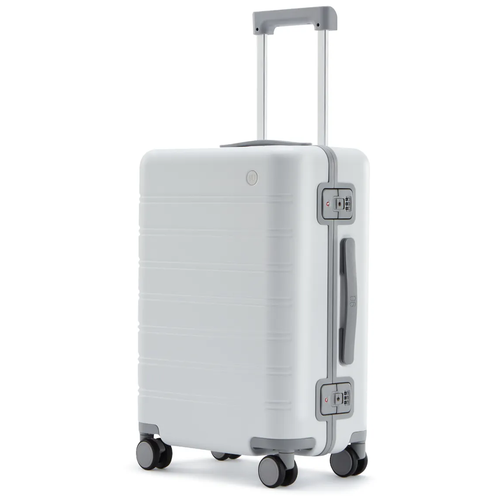 Чемодан-самокат NINETYGO Manhattan Frame Luggage, 39 л, размер 20, белый