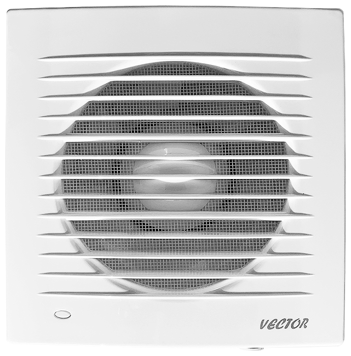 Вентилятор вытяжной Vector 100СК с обратным клапаном, 100 мм., воздухообмен 100м3/ч, 15 Вт, белый - фотография № 1