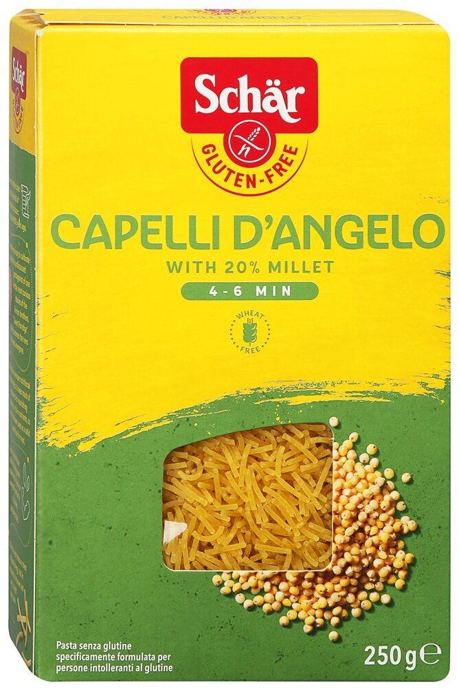 Макаронные изделия Schar Capelli d'Angelo без глютена, 250 г - фотография № 1