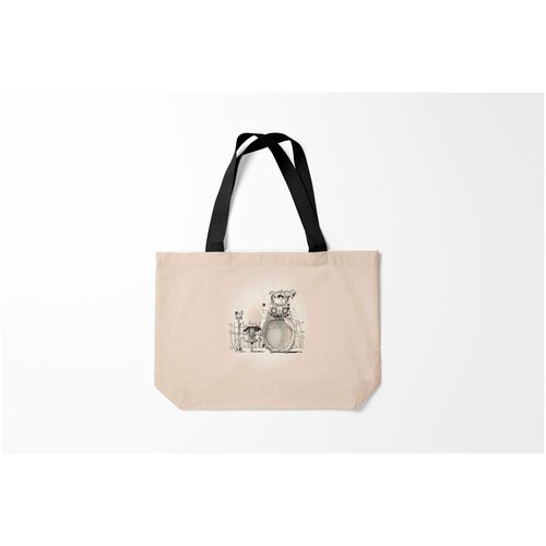 фото Сумка-шоппер / 46х35 см / аниме / тоторо my neighbor totoro забор burnettie