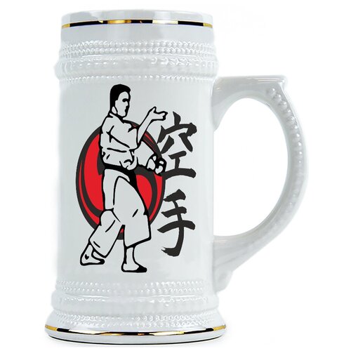 фото Пивная кружка каратист drabs