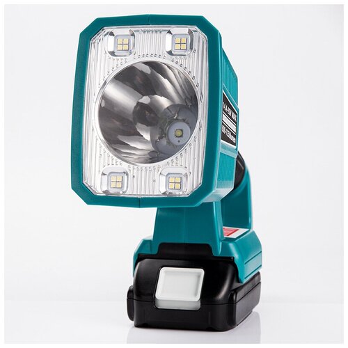 фото Фонарь светодиодный портативный под аккумулятор makita, 18 вт, с выходом usb (без батареи) n/a