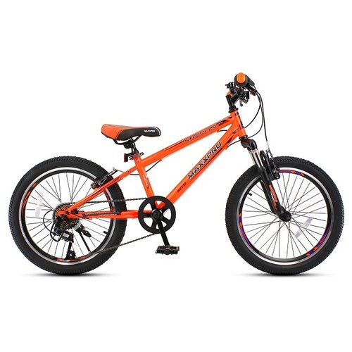фото Велосипед steely 20 n2001-4 (оранжево-чёрный) maxxpro