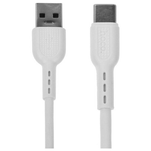 Кабель Hoco X33, Type-C - USB, 5 А, 1 м, PVC оплетка, белый