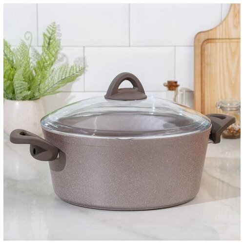 Кастрюля Papilla Wilma cappuccino granite, d=28 см