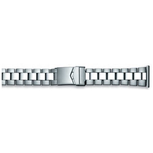 фото Высококачественный браслет для наручных часов, 22 мм - 24 мм - установочный размер, от condor group (великобритания), цвет - серебристый, нержавеющая сталь (inox), раскладной неразъёмный замок, с двойным запорным устройством condor straps
