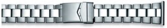 Высококачественный браслет для наручных часов, 22 мм - 24 мм - установочный размер, от Condor Group (Великобритания), цвет - серебристый, нержавеющая сталь (INOX), раскладной неразъёмный замок, с двойным запорным устройством
