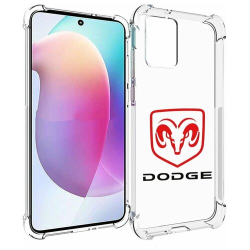 Чехол MyPads dodge-2 мужской для Motorola Edge 30 Neo задняя-панель-накладка-бампер