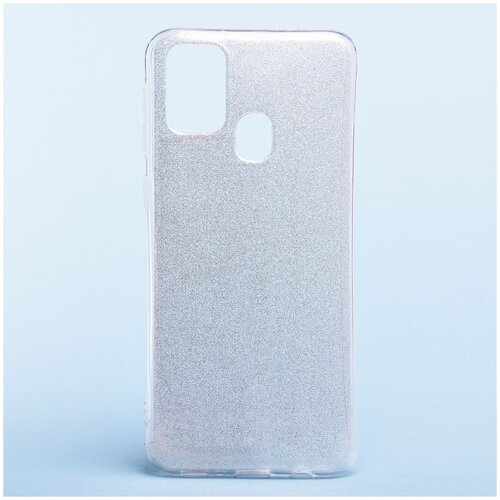 фото Чехол-накладка glamour для samsung galaxy m31 (m315f) (серебристая) без бренда