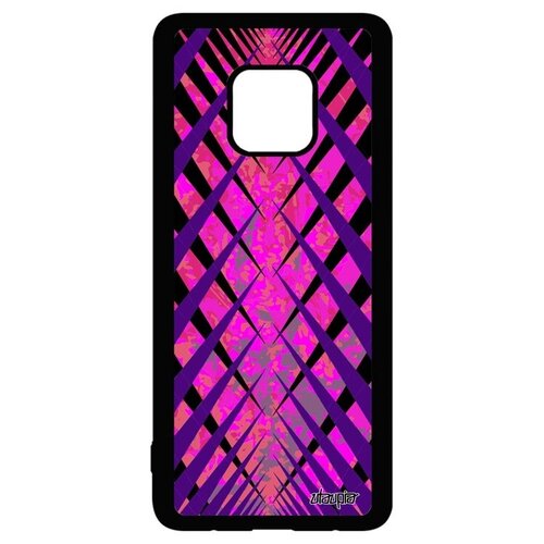 фото Качественный чехол на смартфон // huawei mate 20 pro // "дизайн сталактит" наледь геометрия, utaupia, фуксия