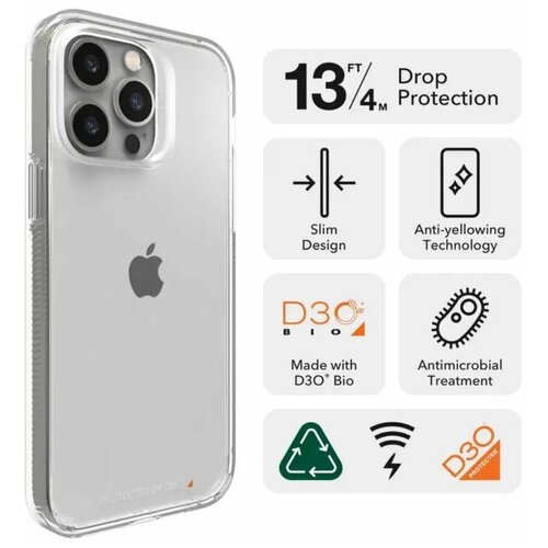 crystal palace luxury resort Чехол для смартфона ZAGG Clear Case для iPhone 14 Pro 6,1 Transparent