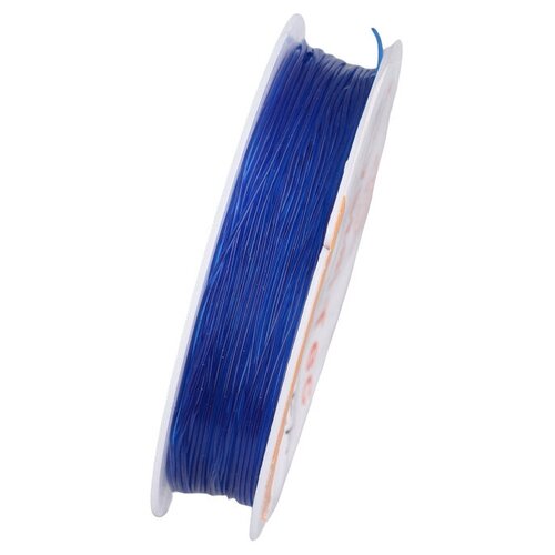 Резинка для бисера CRYSTAL TEC диаметр 1,0 мм, 20 метров (синий)