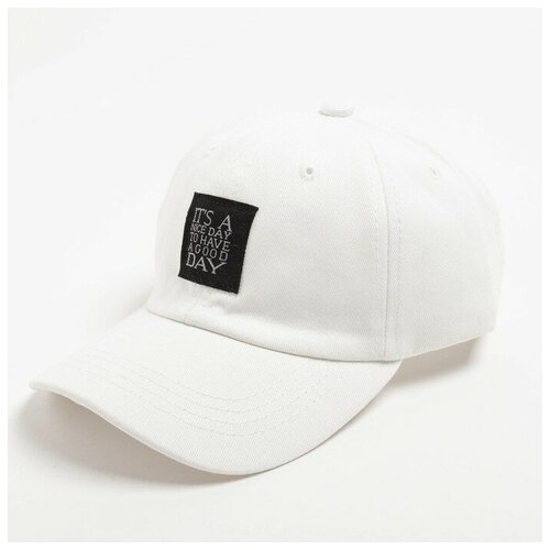 фото Кепка детская "it's a nice day" minaku цвет белый, р-р 52