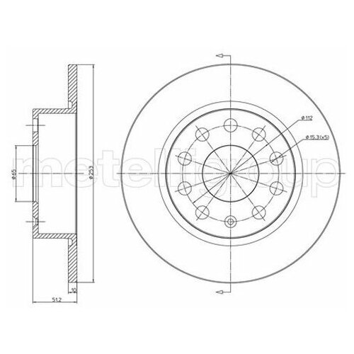 METELLI 23-0724C Диск тормозной 1шт