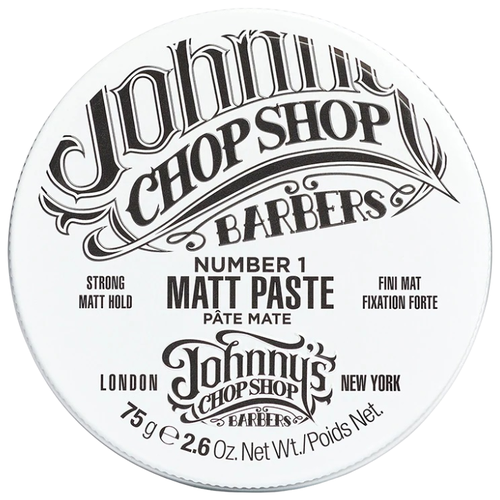 JOHNNY'S CHOP SHOP паста №1 Matt Paste, сильная фиксация, 75 мл матирующая паста для устойчивой фиксации johnny s chop shop 1 matt paste 75 гр