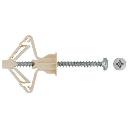 Дюбель Бабочка Bullit OLA, нейлон, 10х60, с шурупом 4х60, 50 шт 14-0013890