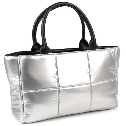 Женская сумка В225 Сильвер Piove серебристого цвета