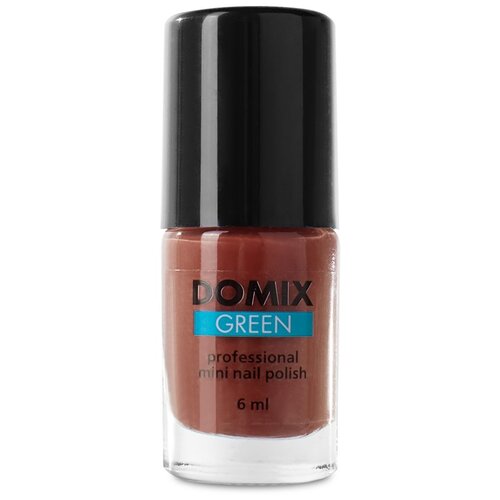 Domix Green Professional лак для ногтей Mini, 6 мл, 1639 глубокий красновато-коричневый