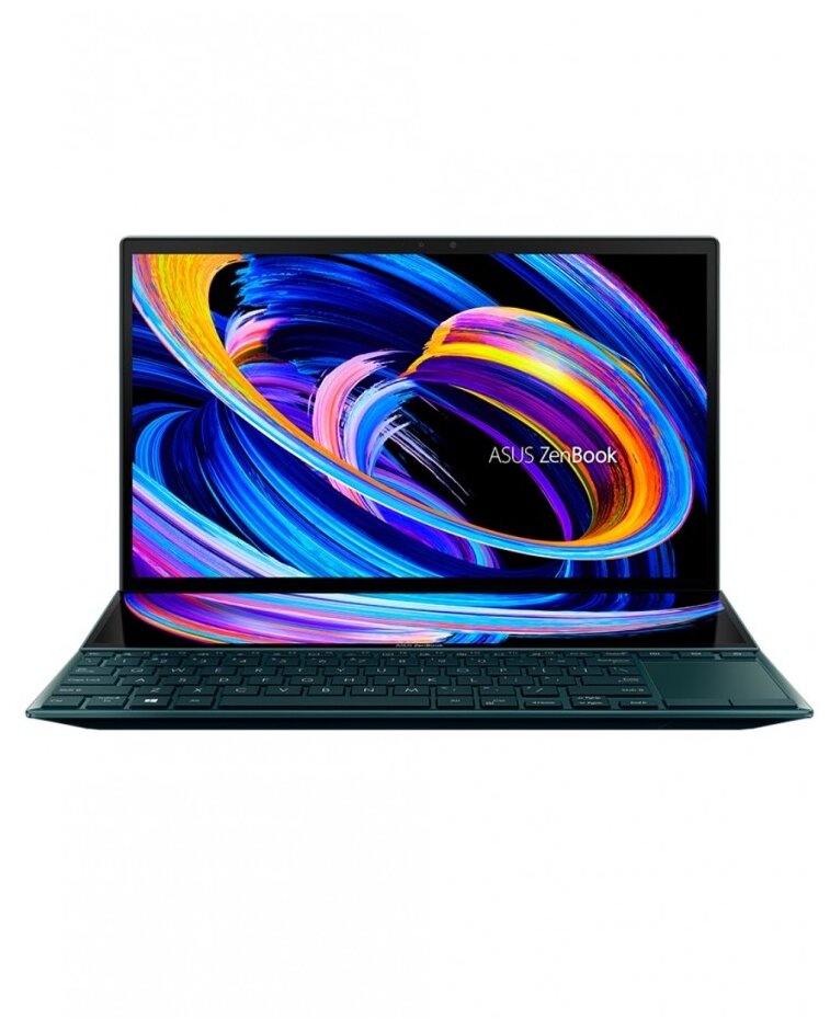 Ноутбук ASUS Zenbook Duo 14 UX482EG-HY262T 90NB0S51-M06330 (14", Core i7 1165G7, 16Gb/ SSD 1024Gb, GeForce® MX450) Синий