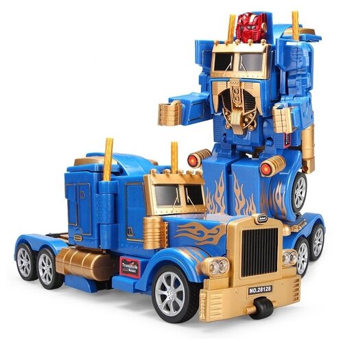 Робот трансформер грузовик на пульте управления (Световые и звуковые эффекты) Feng Yuan 28128-Gold (28128-Gold)