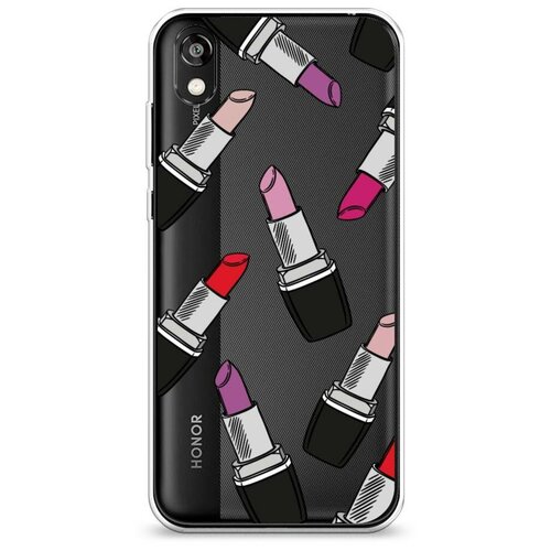 фото Силиконовый чехол "помады фон" на honor 8s prime / хонор 8s прайм case place