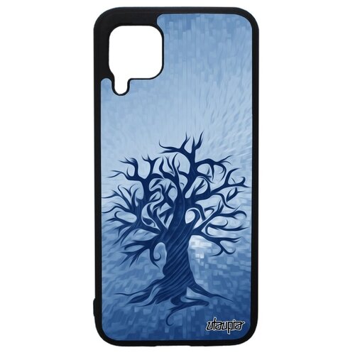 фото Простой чехол на телефон // huawei p40 lite // "дерево жизни" экология стиль, utaupia, голубой