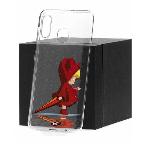 фото Чехол на samsung galaxy a30 2019 / a20 2019 kruche print девочка с зонтом / чехол для samsung / чехол с рисунком / чехол с принтом / чехол для самсунг / чехол для самсунг / бампер на гелакси / чехол накладка для гэлэкси / противоударная накладка для samsung galaxy / защита для galaxy / защита на samsung / cиликоновый чехол для samaung galaxy / пластиковый чехол на самсунг / защитный чехол для самсунг / чехольчик / защита телефона / ударопрочный чехол / галакси кruче