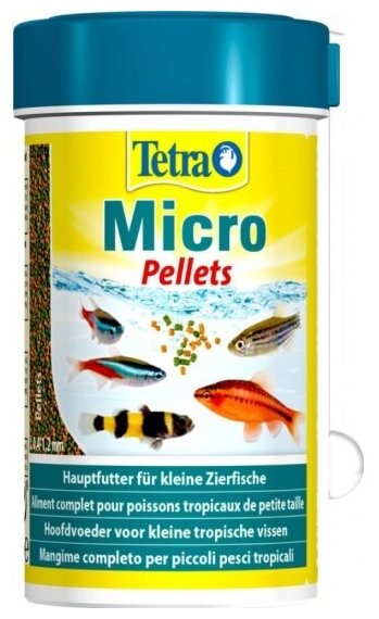 Корм Tetra для мелких видов рыб Micro Pellets 100 мл